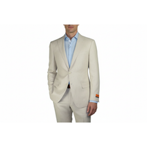 Men's ENZO Linen Spring Summer Suit Light Weight Breathable E58302-7 Natural image 6