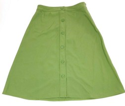 Everlane Japanese GoWeave Swing Skirt Button Front Green Size 6 - £39.92 GBP