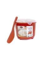 Microwave Rice Steamer Cooker BPA Free 2.6L Red - $20.34 CAD