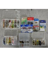 Fishing Hooks Flies Lures Swivel Tackle Assorted Lot As Is - £38.45 GBP
