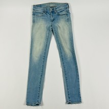 American Eagle Jegging Womens Jeans Size 2 Blue Super Stretch Light Wash - £18.34 GBP