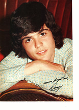 Donny Osmond teen magazine pinup clipping sitting in a chair head down Bop - £2.75 GBP