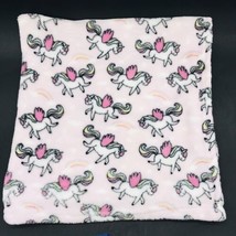 Baby Blanket Unicorn Alicorn Pegasus Rainbow Pink Single Layer - £5.57 GBP