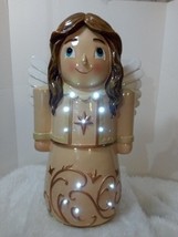 Large LED Lighted Resin Statuary Angel Figurine 17&quot; Tall - $49.50