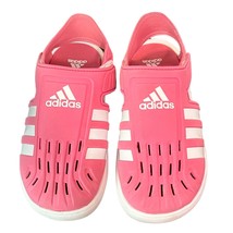 Adidas Pink Deck Sandals Waterproof Rubber Sz 2Y Girls - £11.33 GBP