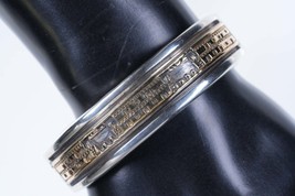 Bruce Morgan Navajo 14K &amp; Sterling Silver Heavy Cuff Bracelet 6.5&quot; - £633.00 GBP