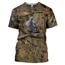 Camouflage duck deer hunting animals wild boar 3D summer leisure men&#39;s T-shirt 3 - £7.91 GBP