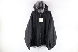 NOS Vintage 90s Streetwear Mens 3XL Baggy Hip Hop Reversible Hooded Jacket Coat - £77.80 GBP