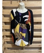 Vintage Lilly of California Geometric Design Sweater Woman&#39;s Size XL KG JD - $1,006.48 MXN
