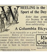 Columbia Bicycles 1894 Advertisement Victorian Pope Bikes Wheeling ADBN1u - €17,30 EUR Columbia Bicycles 1894 Advertisement Victorian Pope Bikes Wheeling ADBN1u - €17,30 EUR