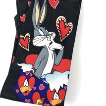 Vtg Tie Valentines Hearts Bugs Taz Daffy Tweety Looney Tunes Mania 1995 Warner - £11.62 GBP