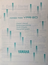 Yamaha YPR-20 Digital Piano Keyboard Original Operating User Owner&#39;s Man... - $29.69