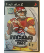 NCAA Football 2004 (Sony PlayStation 2, 2003): CASE AND MANUAL ONLY: Foo... - $2.96