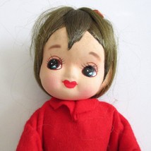 Vintage Japan Big Eye Pose Doll Schoolgirl Uniform 12 Inches Tall - £19.34 GBP