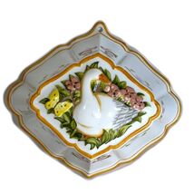 Vintage Franklin Mint - Le Cordon Bleu - Goose Wall Pocket Porcelain Dec... - $19.55