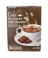 Milk Chocolate Hot Cocoa Mix K Cup Pods Cafe Escapes 24 Count Recyclable... - $366.40 MXN