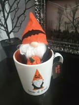 2pc Prima Design Super Cute Halloween Gnome in a Mug Coffee Cup Mug Decor - £17.39 GBP