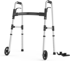 Walkers for Seniors, FSA/HSA Eligible Folding Walker with Ski Glides 5&#39;&#39;... - $1,759.45 MXN