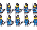 Medieval Castle Kingdom Knights Black Hawk Knights 10pcs Minifigure Lot - £14.07 GBP