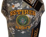 Retired Army Camo w/ Seal Embroidered Baseball Cap Hat USA US Military L... - $12.88