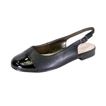 PEERAGE Kennedy Women Wide Width Adjustable Slingback Casual Leather Flats - $54.95