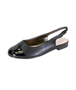 PEERAGE Kennedy Women Wide Width Adjustable Slingback Casual Leather Flats - $54.95