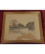 VINTAGE PRINT OF PICTURE TITLED &quot;HOMESTEAD&quot; - £23.72 GBP
