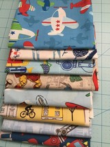 Fat Quarter Fabric Bundles - Childrens patterns 100% Cotton Fabric - £15.14 GBP