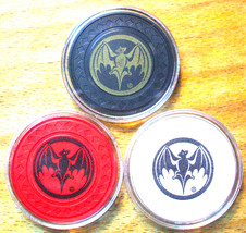 Bat Poker Chip Golf Ball Marker Sample Set - 3 Chips - $13.95