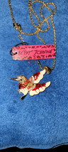 New Betsey Johnson Necklace Hummingbird Red Rhinestones Collectible Deco... - $14.99