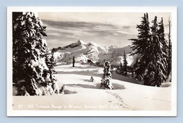 RPPC Tatoosh Range Winter Mount Rainier National Park WA Washington Postcard N6 - £5.39 GBP