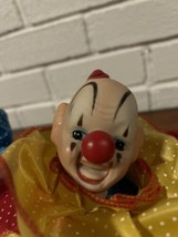 Creepy Clown Musical Head Spins  Halloween Vintage Rare - £76.74 GBP