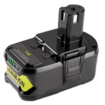 6.0Ah 18V Li-Ion Replacement Battery For Ryobi All 18V Lithium Battery P102 P103 - £43.95 GBP