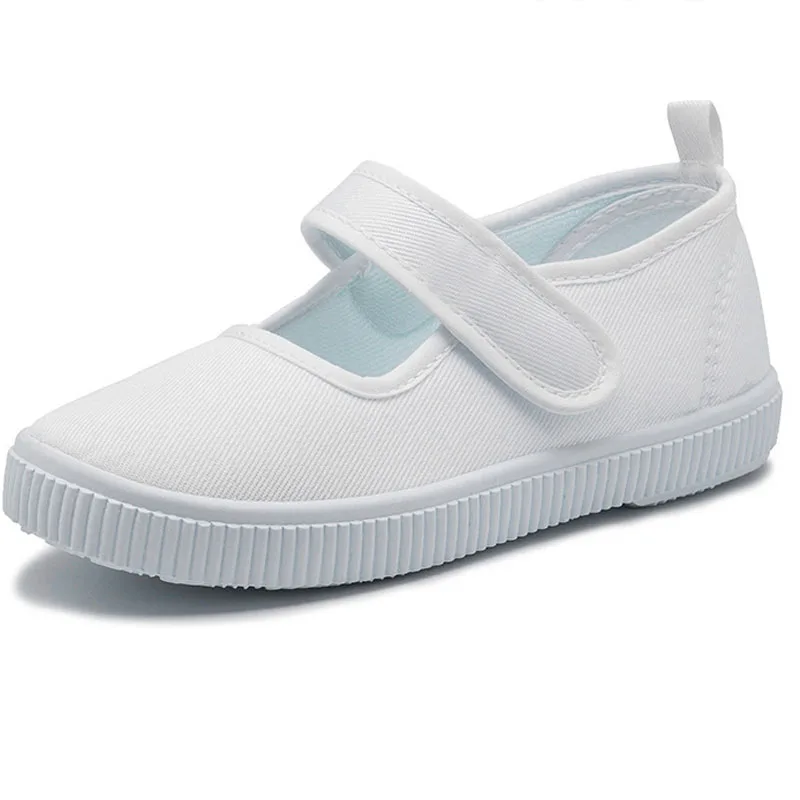 Sporting Kids Shoes For Boys Girls White Children&#39;s Casual Flats Canvas Shoes Da - £32.77 GBP
