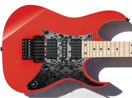 Pickguard Headstock Tremolo Skin Wrap Reskin for Guitars -  Black Damask... - $27.99