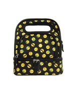 Twig &amp; Arrow ~ EMOJI  ~ Zip Closure Lunch Bag ~ Lightweight ~ 3 Compartm... - £17.93 GBP