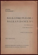 Balkan Dance Zupanovic Orchestra Ars Croatica Sheet Music 1973 - £78.88 GBP