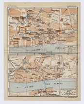 1926 Original Vintage City Map Of Blois / Loire / France - £17.08 GBP