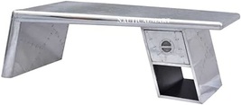 Aviator Wing Desk Aluminium Table Aviator Furniture Home and Office Decor - £1,100.89 GBP