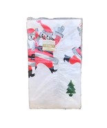 Vintage Christmas Santa Paper Table Cloth MCM Reeds Rembrandt Line 54&quot; x... - $19.81 CAD