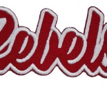 Ole Miss Rebels Text  Embroidered Applique Iron On Patch Various Sizes C... - £4.59 GBP+