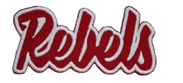 Ole Miss Rebels Text  Embroidered Applique Iron On Patch Various Sizes Customize - $5.87+
