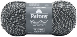 Spinrite Patons Classic Wool Yarn Dark Grey Marl 1 Pack of 12 Skein - $145.49