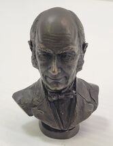*C54) 1977 Franklin Mint John Q. Adams Presidential Bronze Bust - $49.49