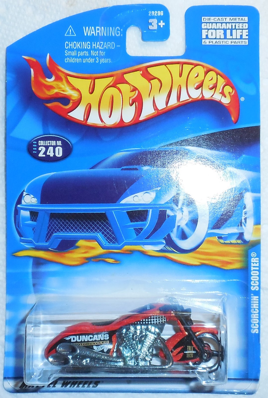 2000 Hot Wheels "Scorchin Scooter" Collector 240 On Sealed Card