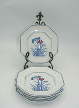 EUC Set of 5 Bread &amp; Butter Plate Lotus Bleu by Fitz &amp; Floyd Width 6 3/8in Blue - £17.94 GBP