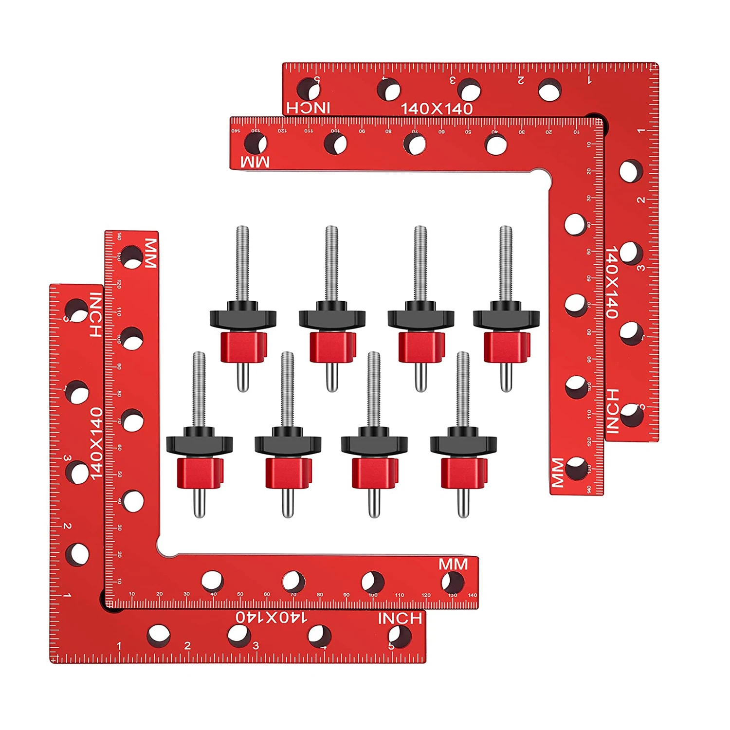 90 Positioning Squares Right Angle Clamps for wor Aluminium Alloy Corner Clamp C - £58.53 GBP