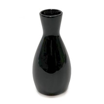 Sake Bottle Black Porcelain Ceramic Japan Vintage 4 1/2 oz - $10.79 CAD