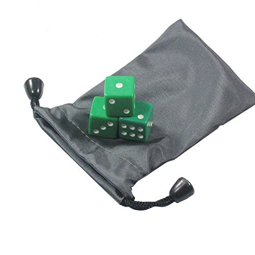 Bluemoona 10 PCS - 16mm 5/8" 6 Sided Straigh RPG Dungeons & Dragons Game Dice wi