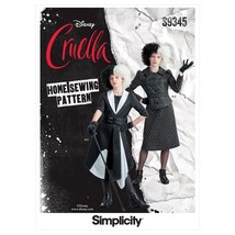 Simplicity Sewing Pattern 9345 Costume Cruella Misses Size 7-14 - £12.18 GBP